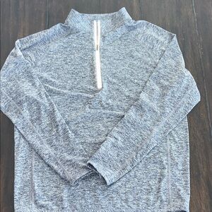 Peter Millar Crown Sport - Men's Gray Heathered Zip-Up Sweater